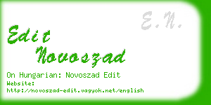 edit novoszad business card